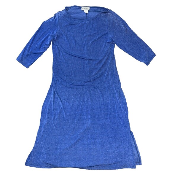 Carolyn Strauss Collection Dresses & Skirts - Carolyn Strauss Collection Vintage 80s Womens M Sheer Dress Nylon Knit Stretch